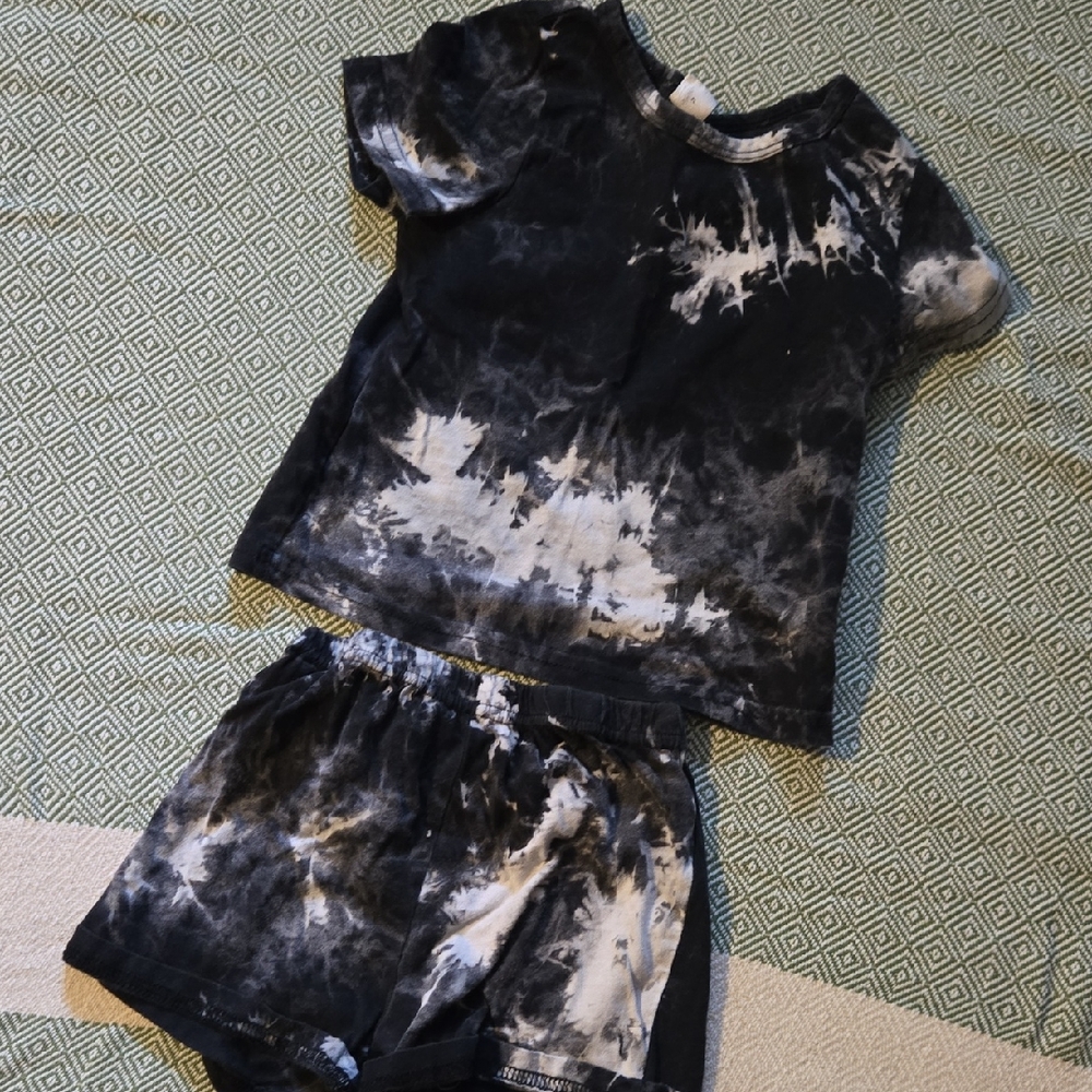Kids Tie-Dye - Black and White